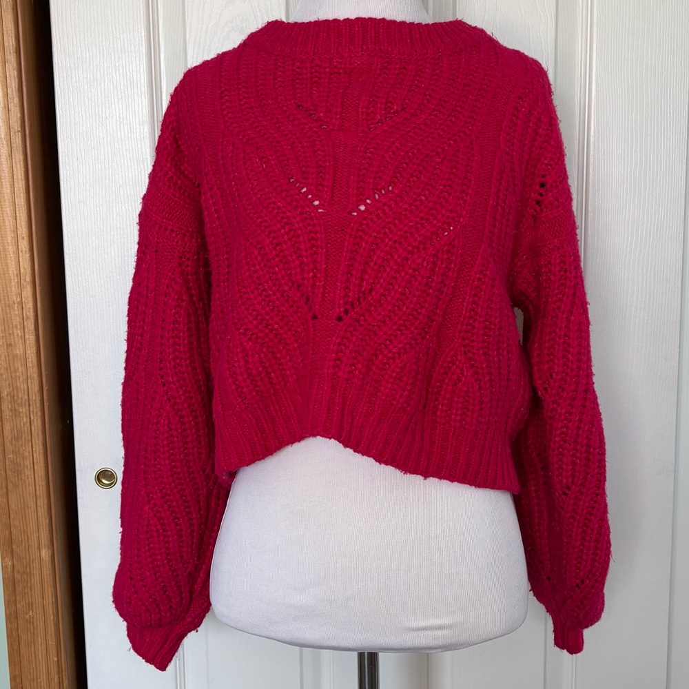 Forever 21 Fuchsia Knit Sweater